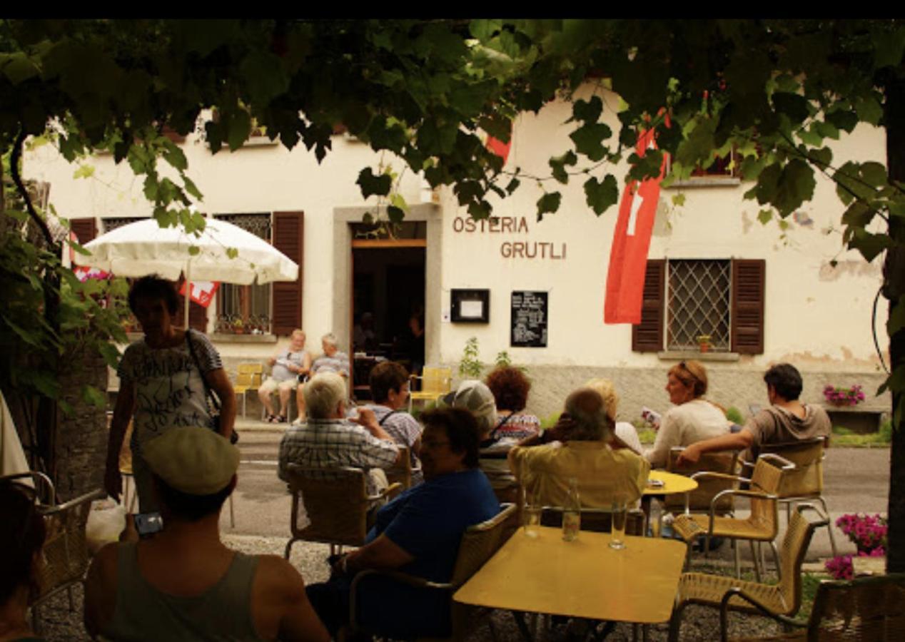Osteria Gruetli Con Alloggio Borgnone Exterior photo