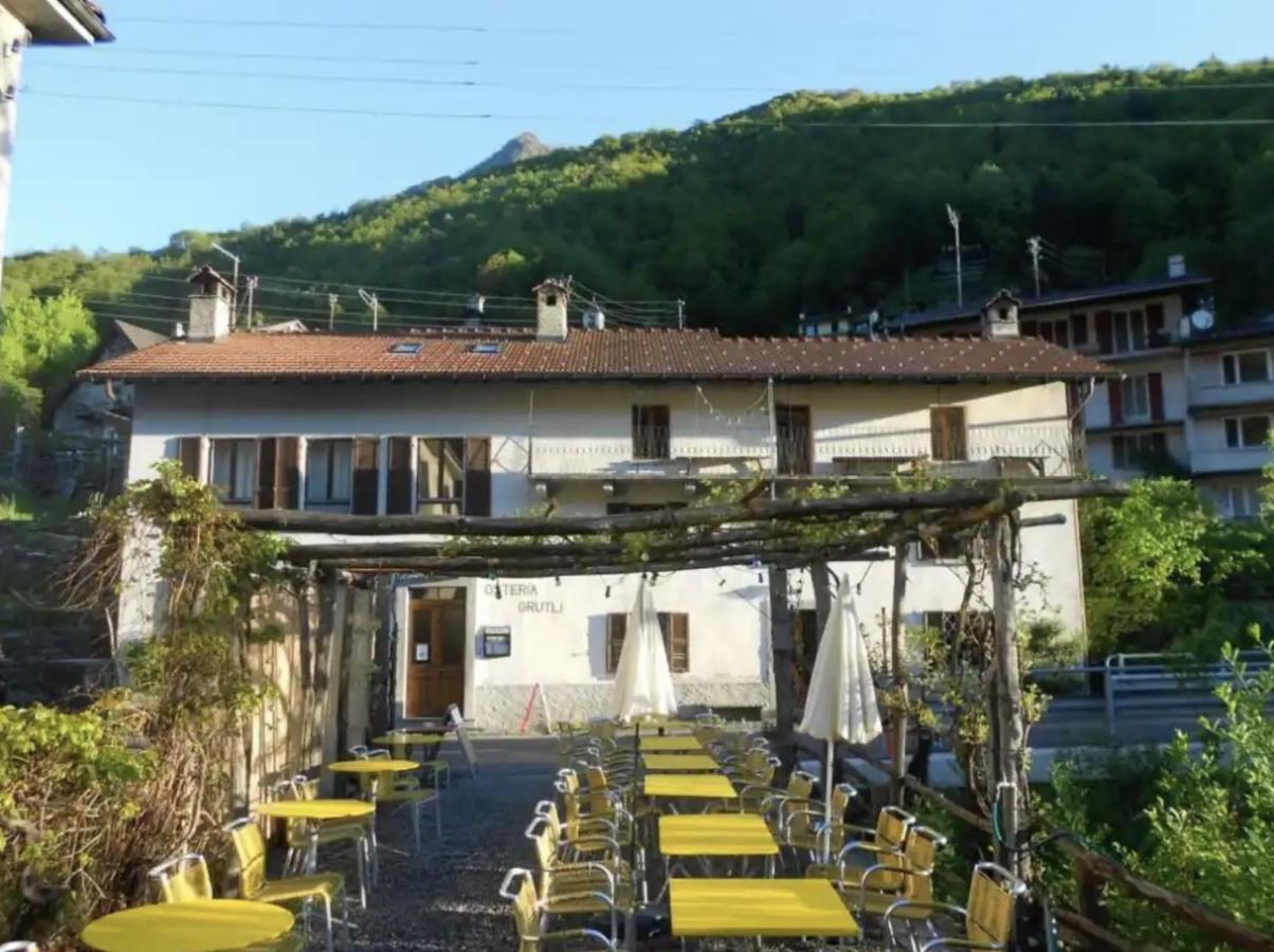 Osteria Gruetli Con Alloggio Borgnone Exterior photo